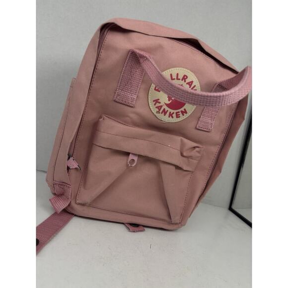 Fjallraven Kanken Mini Pink/Rainbow Strap Backpack 02356 - Picture 1 of 9